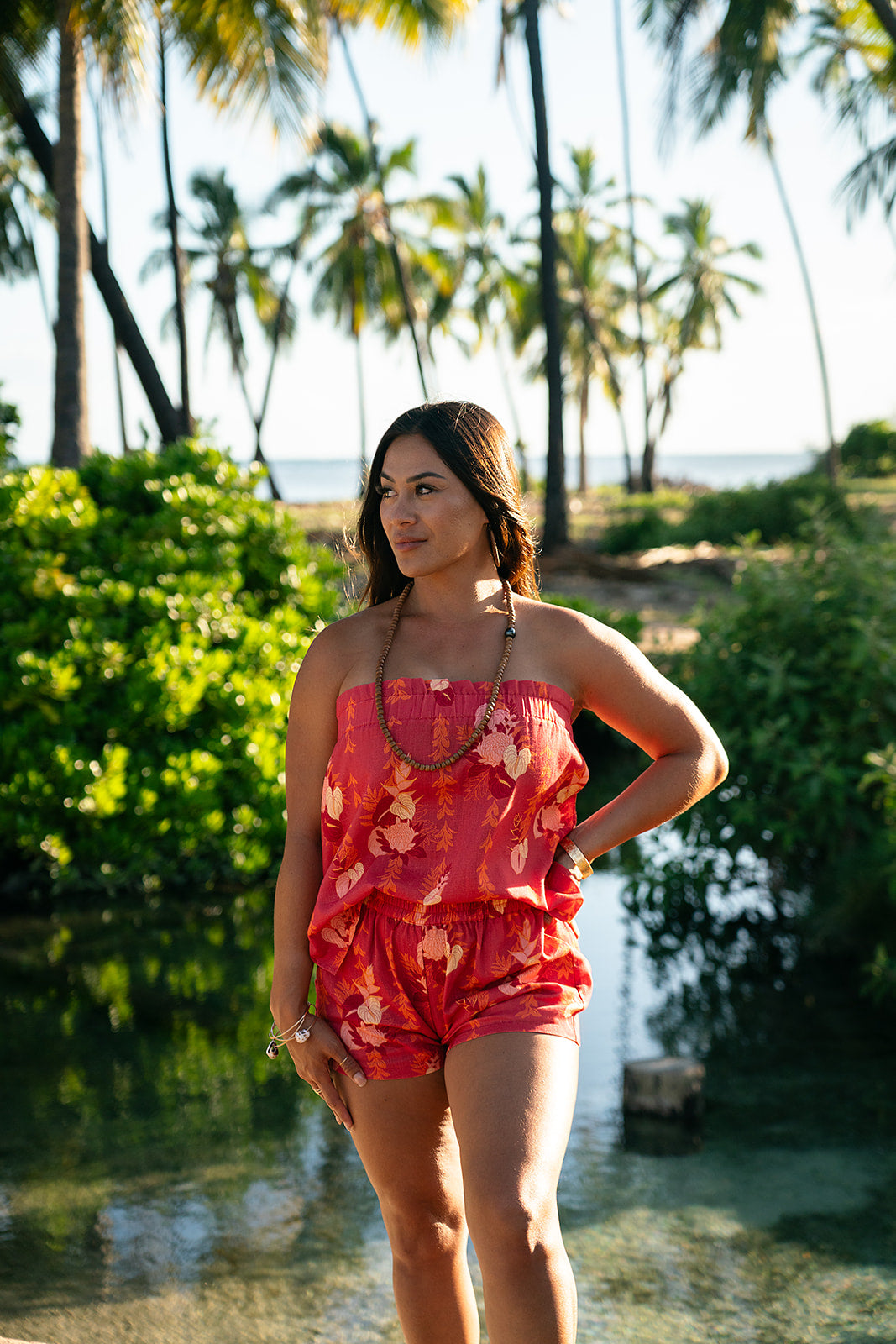 Tita Tube Top Set - Crimson