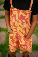 Load image into Gallery viewer, Kapu Button Girl's Overall- Clay/Sun