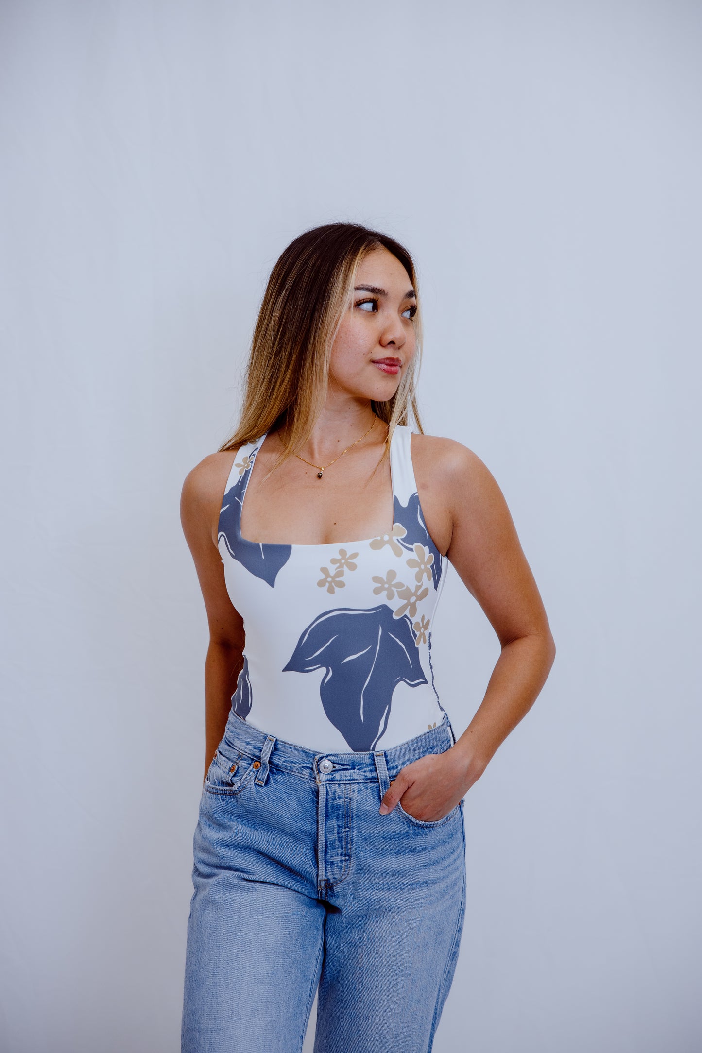 Women's Bodysuit - Charcoal Kukui