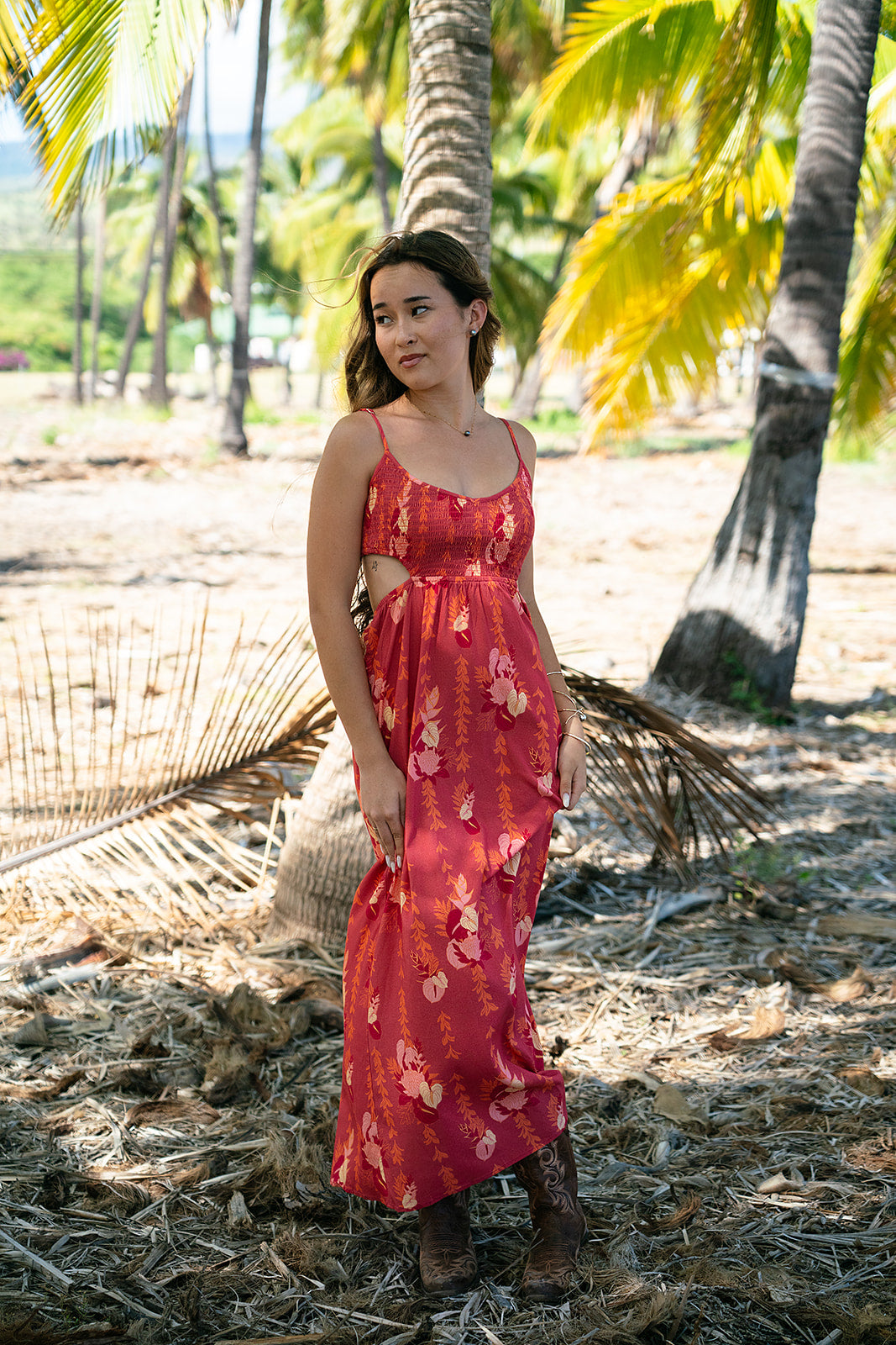 Olena Maxi Dress - Crimson