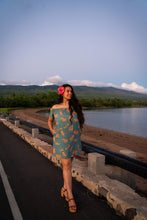 Load image into Gallery viewer, Kalena OTS Dress- Stormcloud/Tiger
