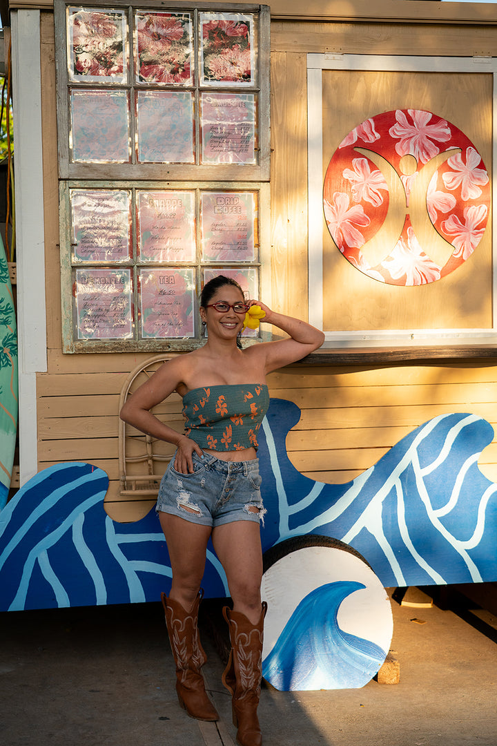 Kamo'i Tube Top - Stormcloud/Tiger