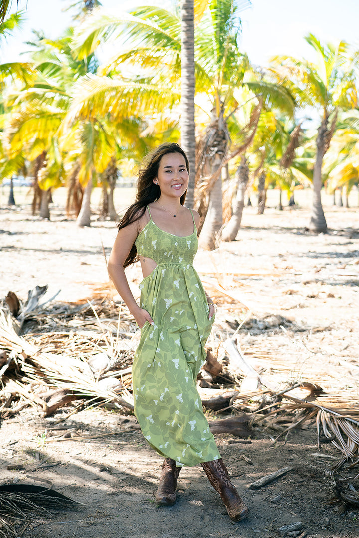 Olena Maxi Dress- Matcha