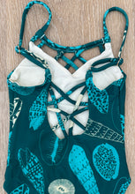 Load image into Gallery viewer, Teal Shells Girls Swimsuit
