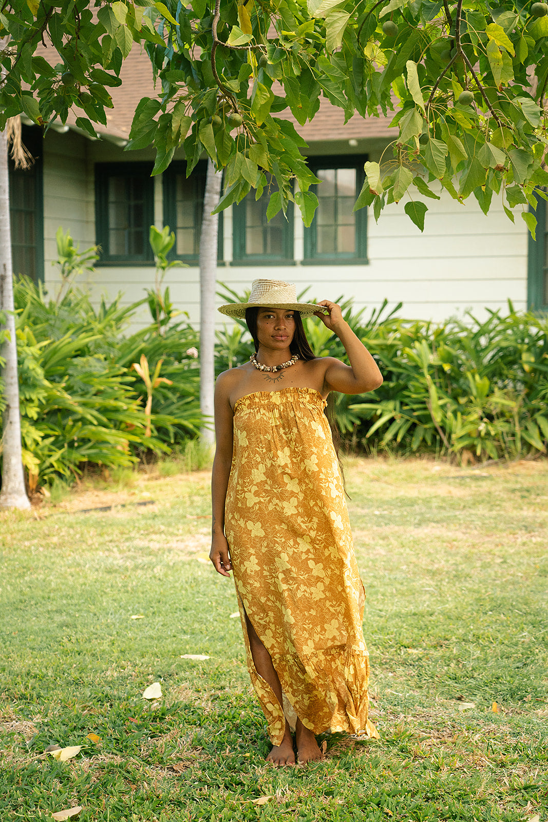 Malie Maxi Dress - Saffron