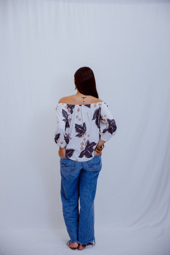 Hi'iaka OTS Long Sleeve Top - Charcoal Kukui