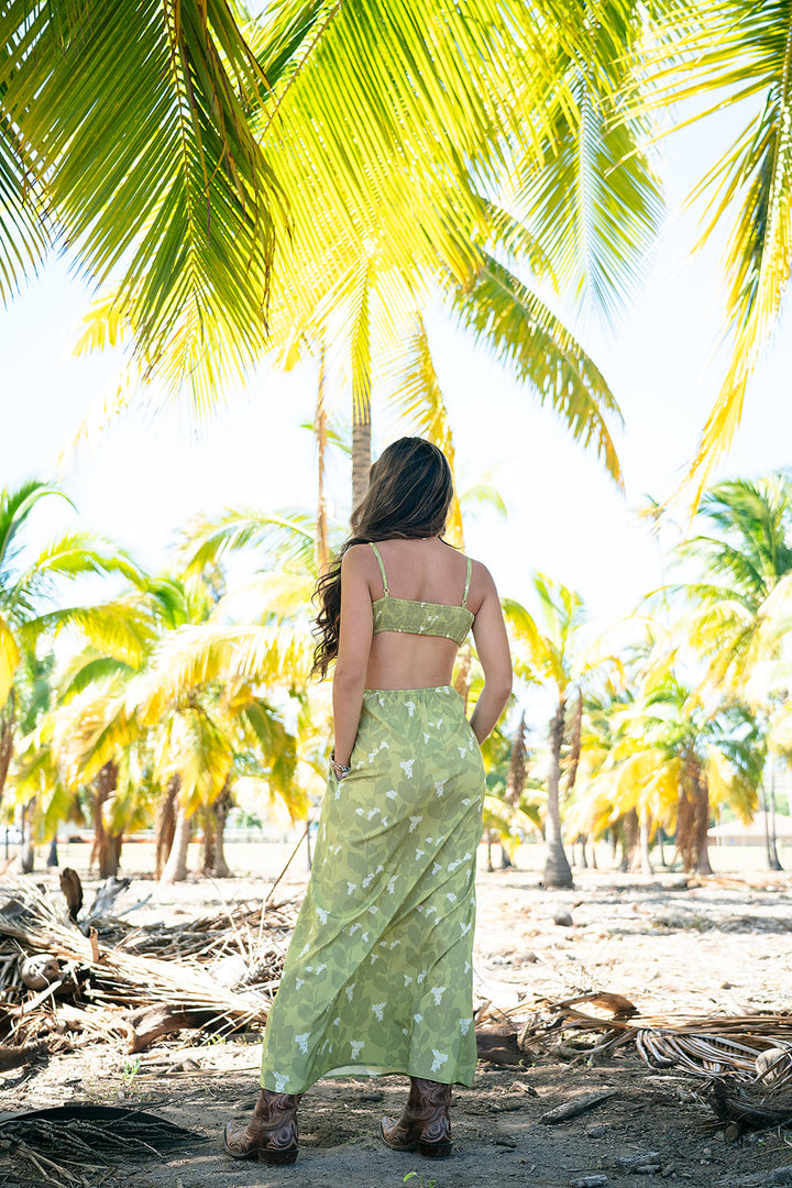 Olena Maxi Dress- Matcha