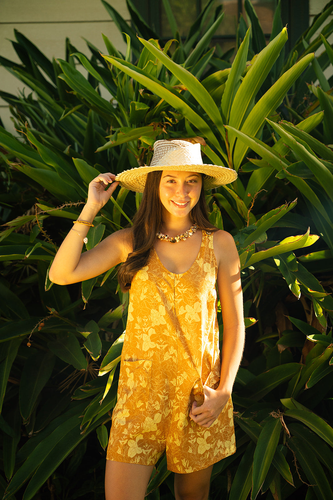 Kilinoe Romper- Saffron