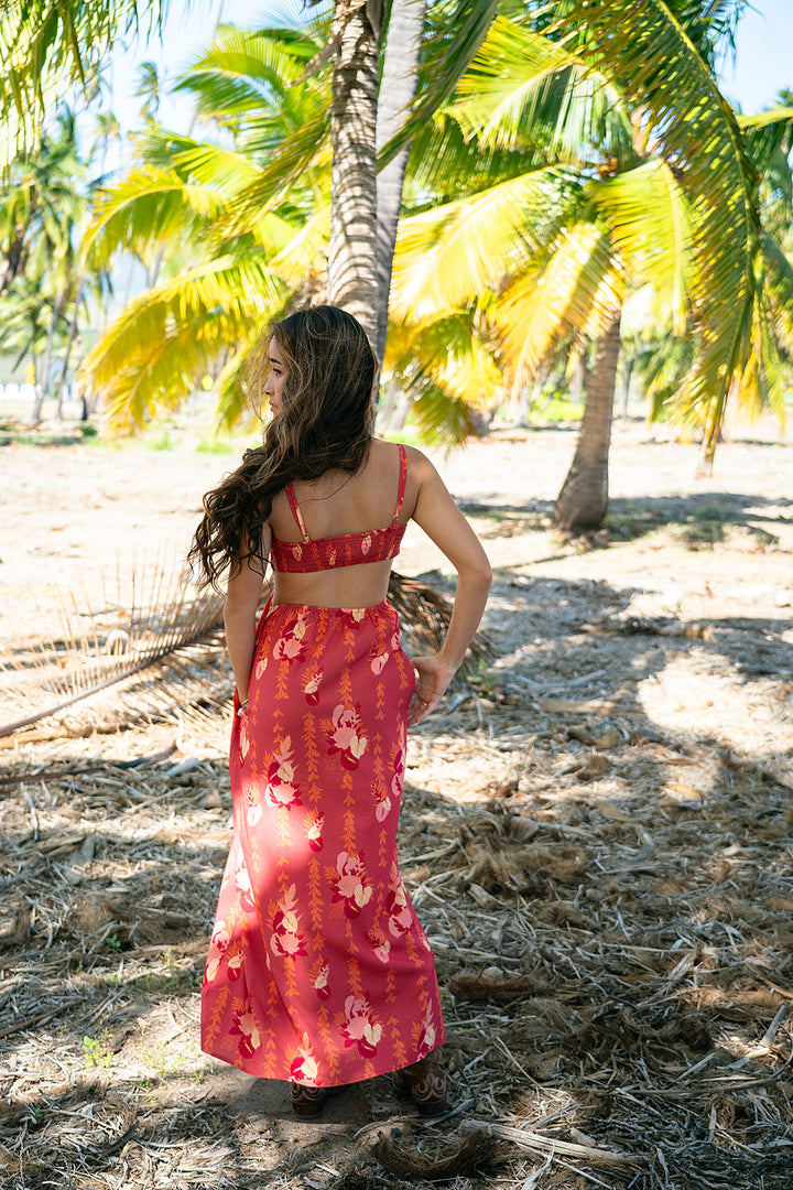 Olena Maxi Dress- Crimson