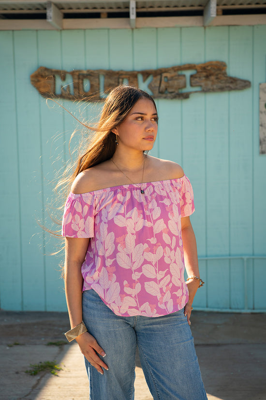 Leimana Off The Shoulder Top - Lilac
