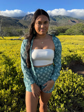 Load image into Gallery viewer, Oihana Oversized Button Up Top- Teal
