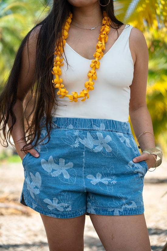 Women's Denim Shorts - Native Aloha