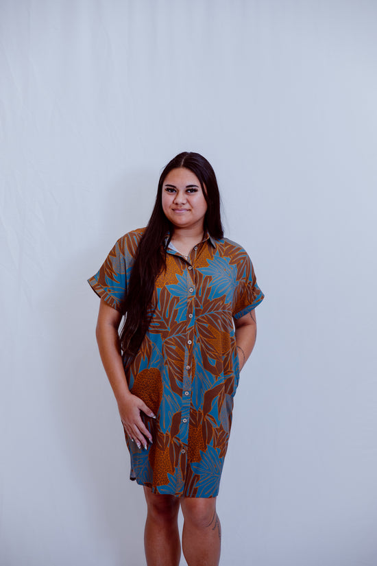 Kaikai Aloha Dress 2.0 - Navy Ulu