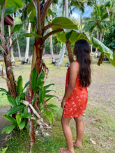 Load image into Gallery viewer, Overall Romper- Red Ginger
