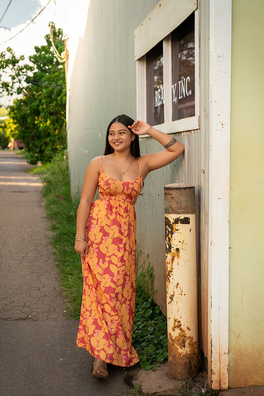 Olena Maxi Dress - Clay/Sun