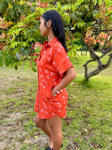 Aloha Dress- Red Ginger