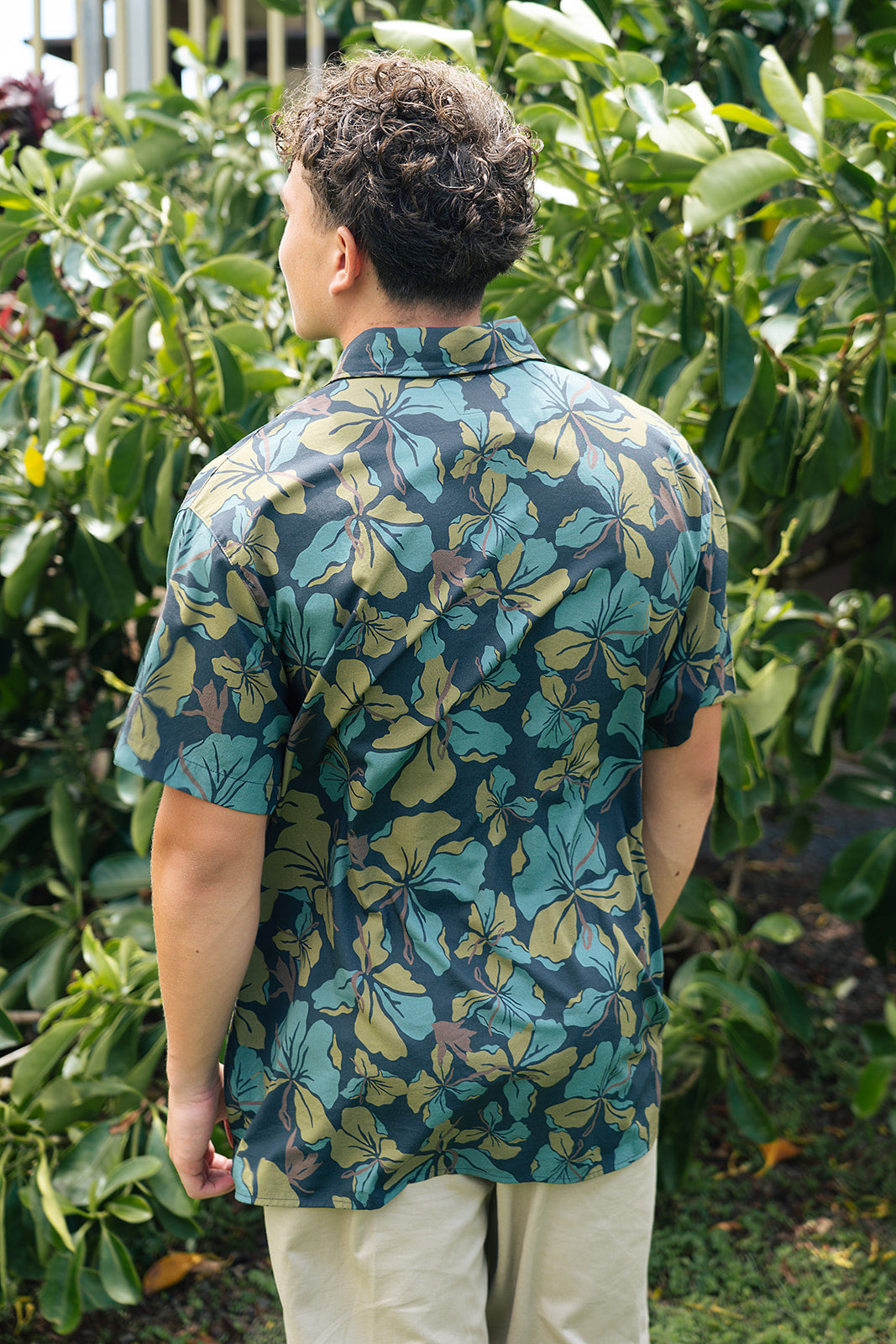 Kawika Men's Aloha Shirt - Peacock