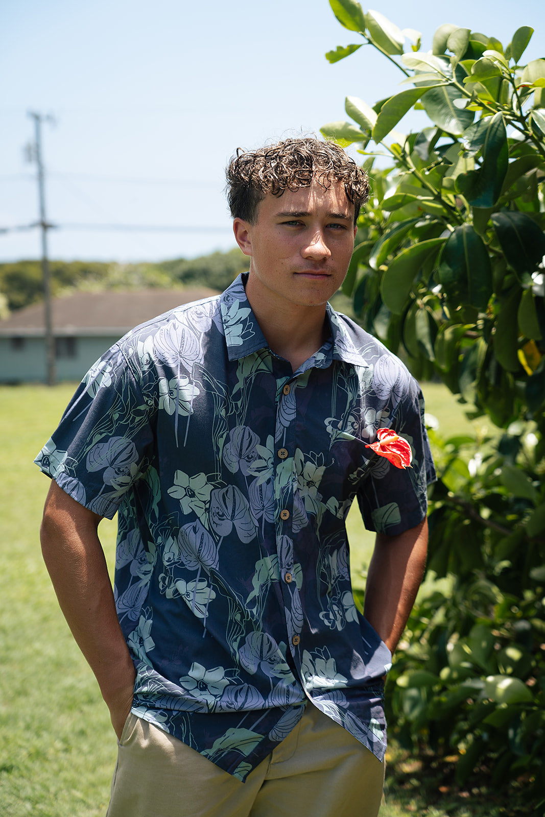 Kawika Men's Aloha Shirt - Midnite