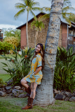 Load image into Gallery viewer, Kaikai Aloha Dress- Yellow Ulu
