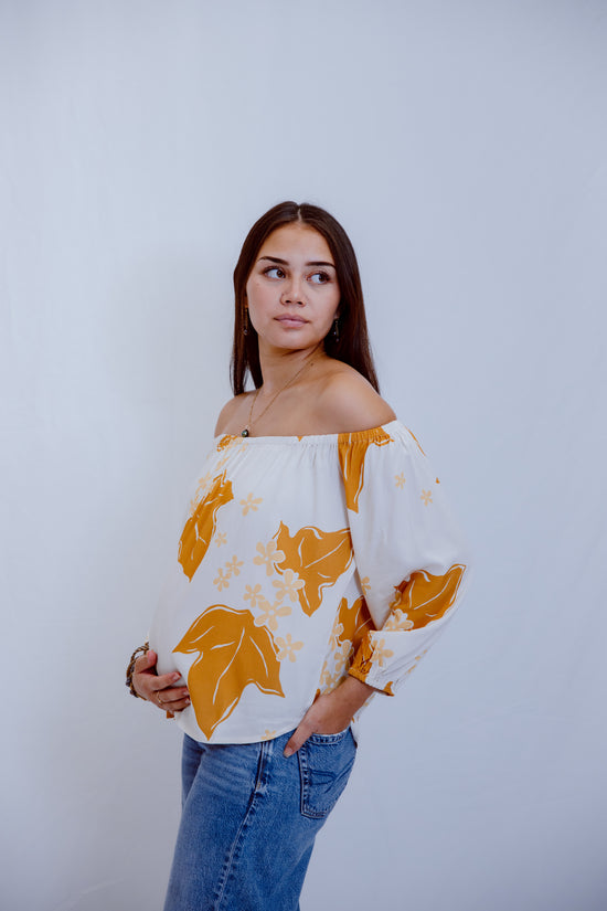 Hi'iaka OTS Long Sleeve Top - Mustard Kukui