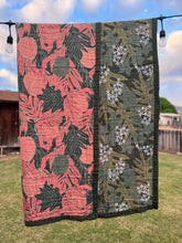 Load image into Gallery viewer, Pink Ulu/Kukui Muslin Blanket
