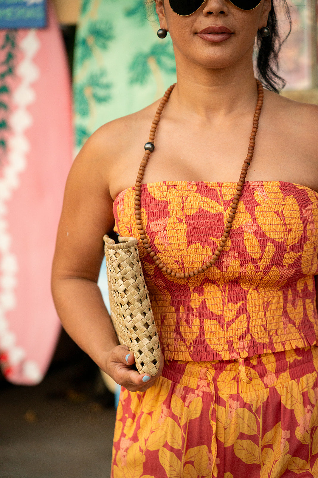 Kamo'i Tube Top - Clay/Sun