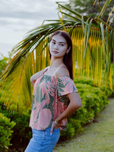 Load image into Gallery viewer, Leimana Off The Shoulder Top- Pink Ulu
