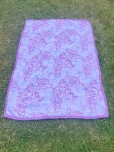 Load image into Gallery viewer, Lavender Anthurium Muslin Blanket
