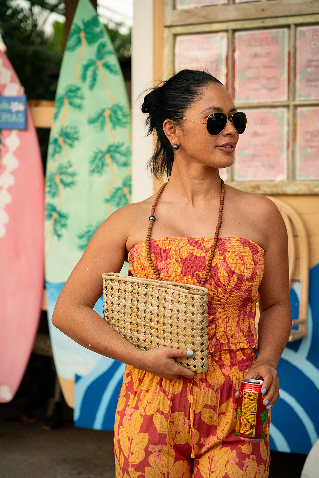 Kamo'i Tube Top - Clay/Sun