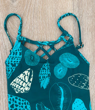Load image into Gallery viewer, Teal Shells Girls Swimsuit
