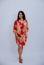 Load image into Gallery viewer, Mahina Long Sleeve Dress 2.0- Burgundy Ulu
