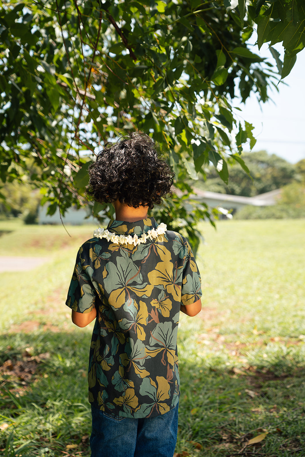 Hila Boy's Aloha Shirt - Peacock