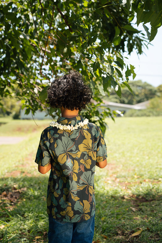 Hila Boy's Aloha Shirt - Peacock