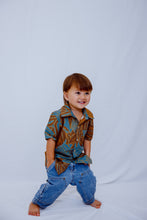 Load image into Gallery viewer, Hila Boy's Aloha Shirt- Navy Ulu
