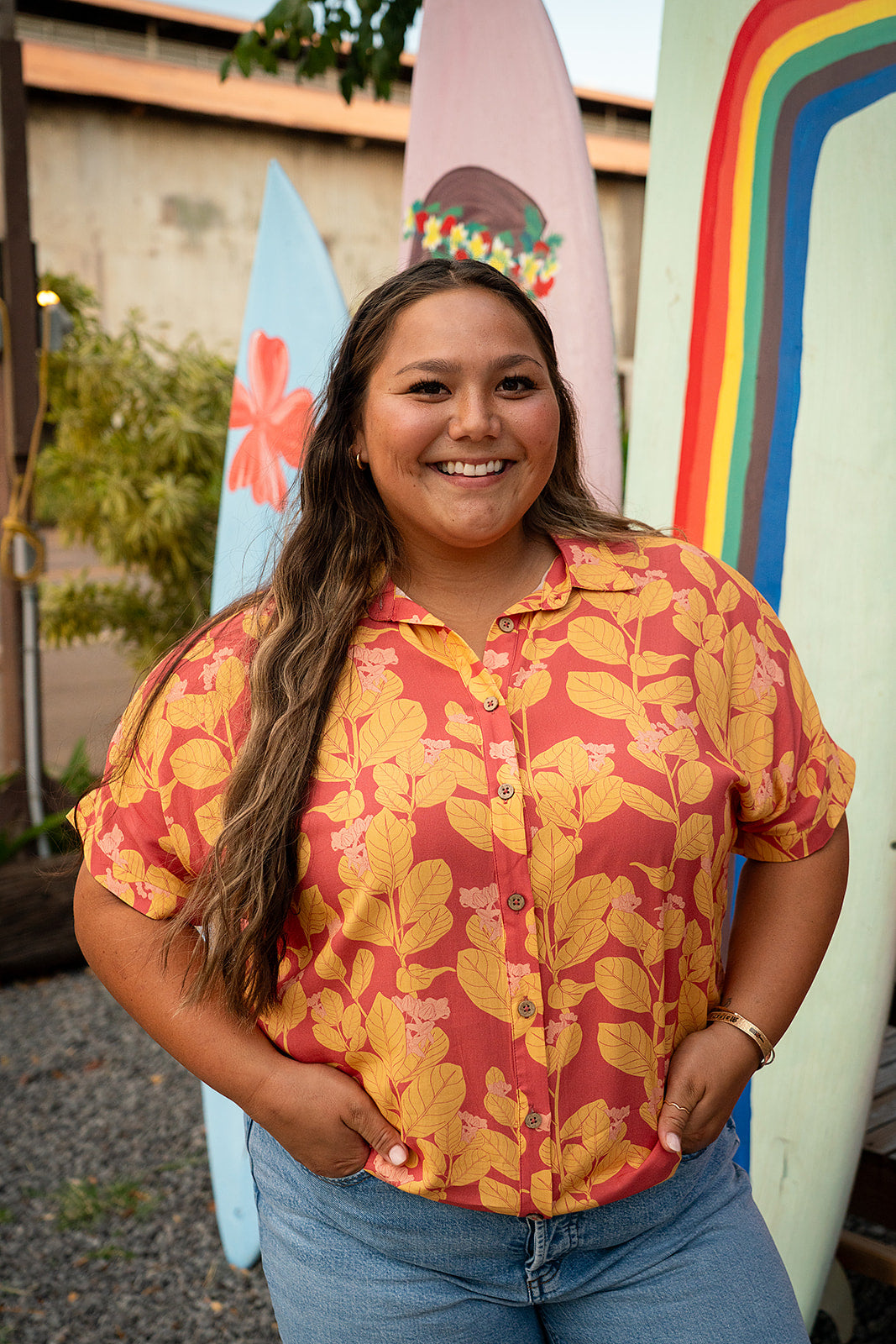 Thelma Aloha Top - Clay/Sun