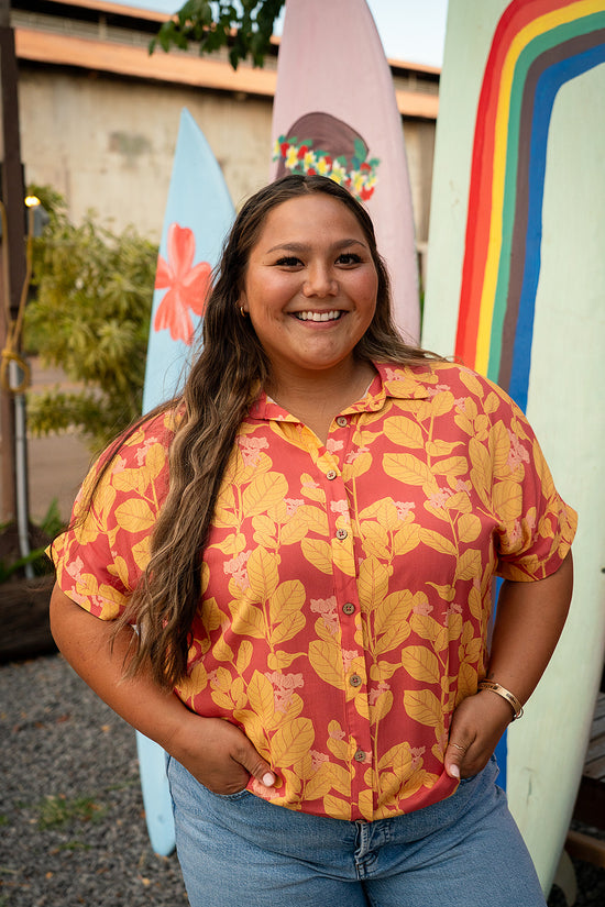 Thelma Aloha Top - Clay/Sun