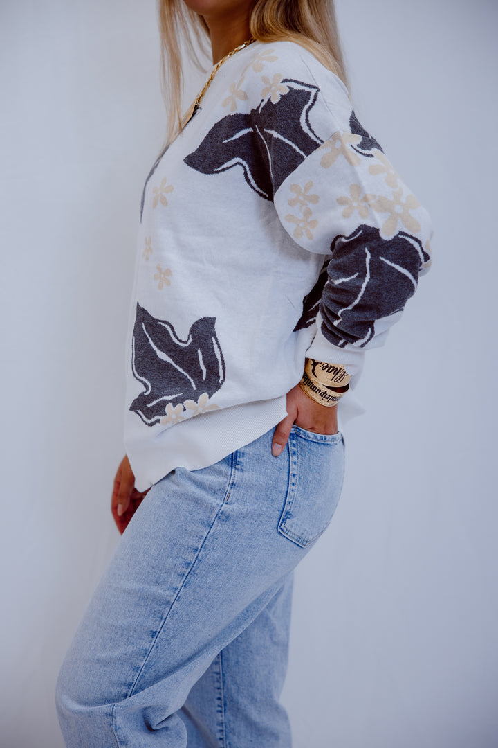 Knit Sweater - Charcoal Kukui