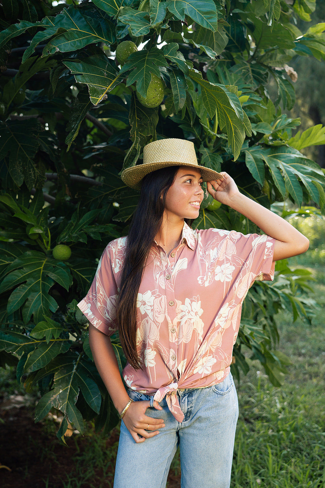 Thelma Aloha Top - Mauve