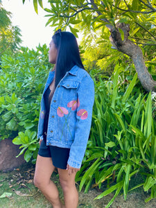 Wahine Anthurium Denim Jacket