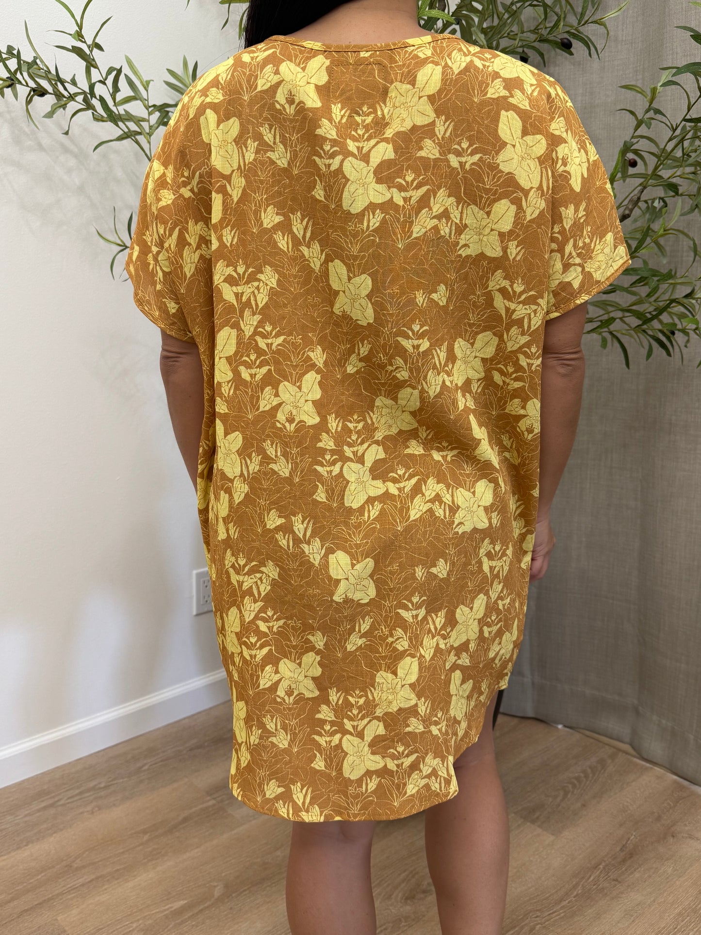 Luana Mini Dress - Saffron