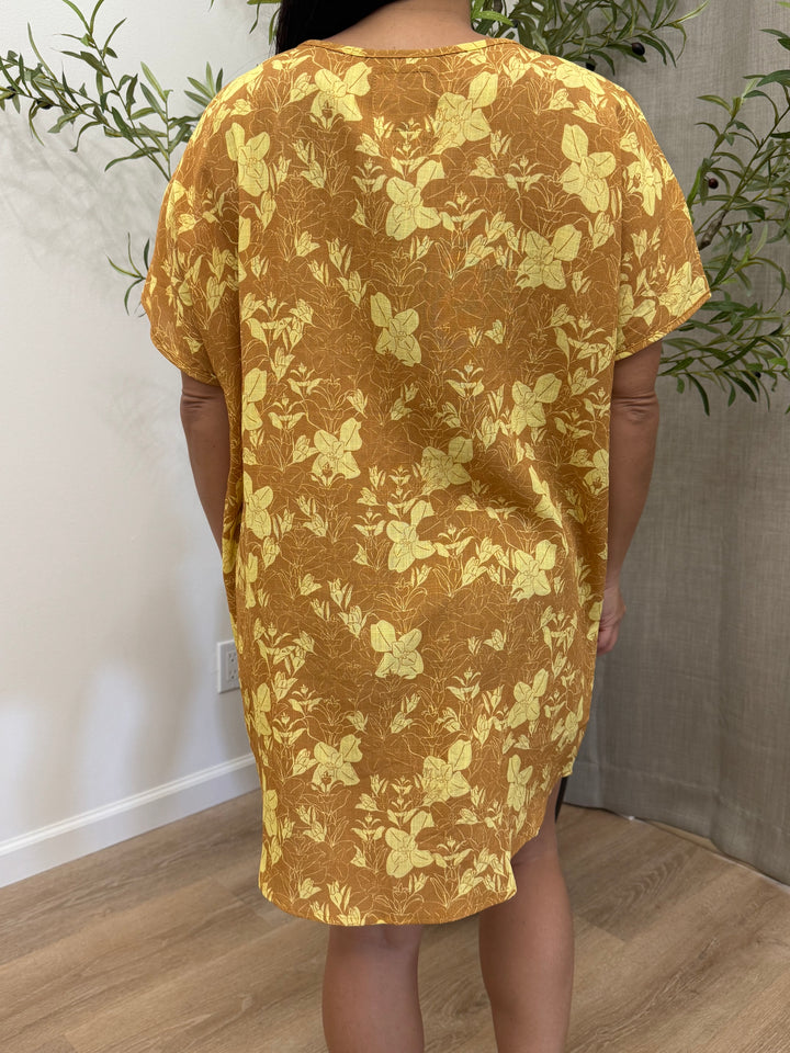 Luana Mini Dress - Saffron