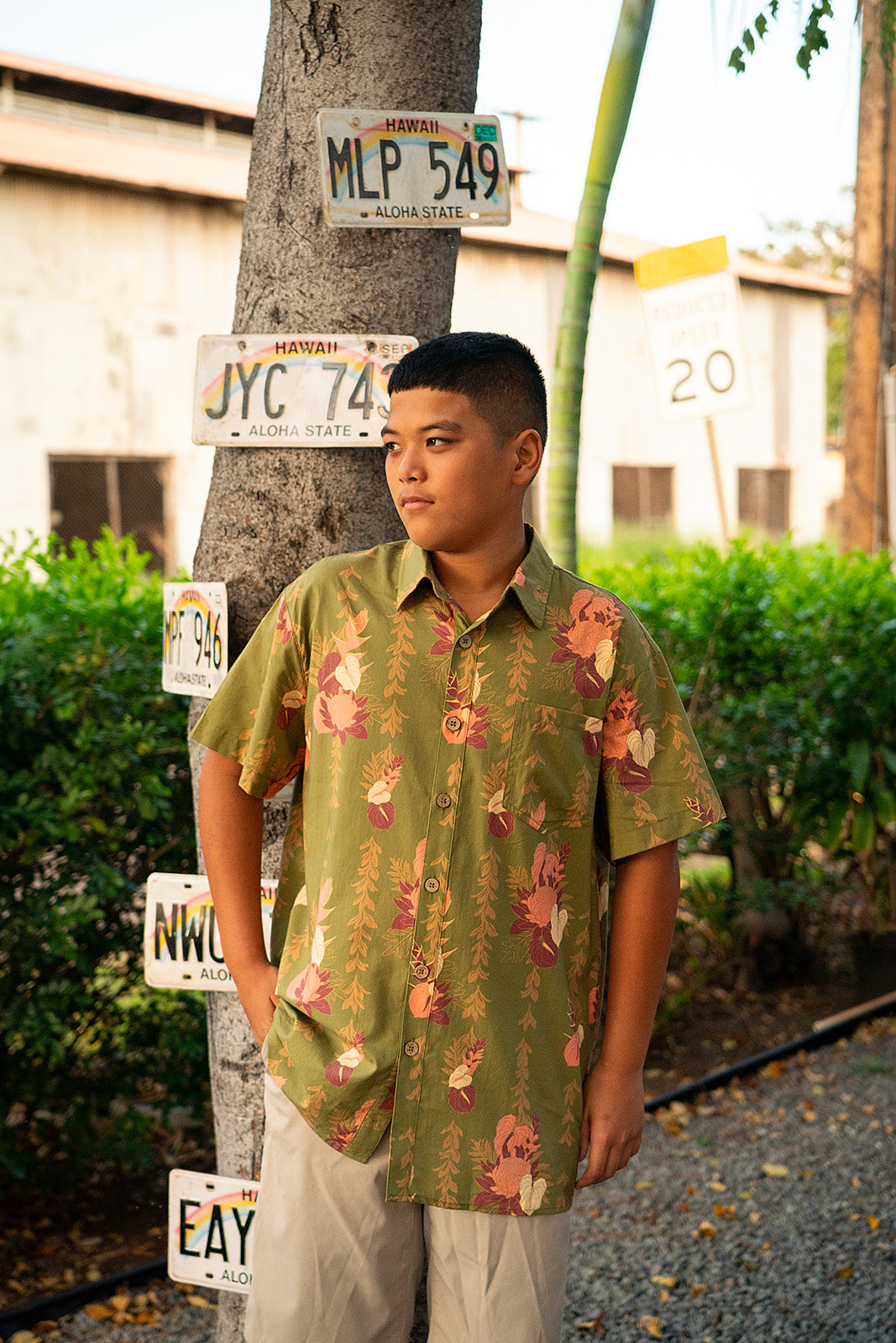 Kawika Men's Aloha Shirt - Forest Luau