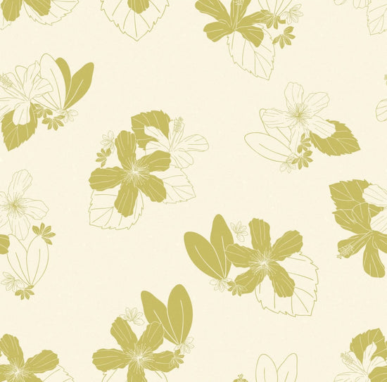 Ma'alahi Tube Top - Ivory/Bright Olive