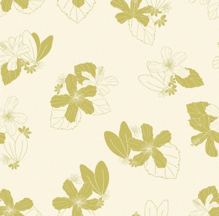 Ma'alahi Tube Top- Ivory/Bright Olive