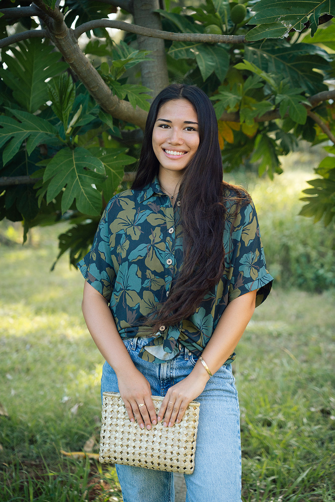 Thelma Aloha Top - Peacock