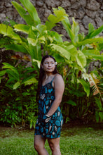 Load image into Gallery viewer, Anela Romper- Teal Shells
