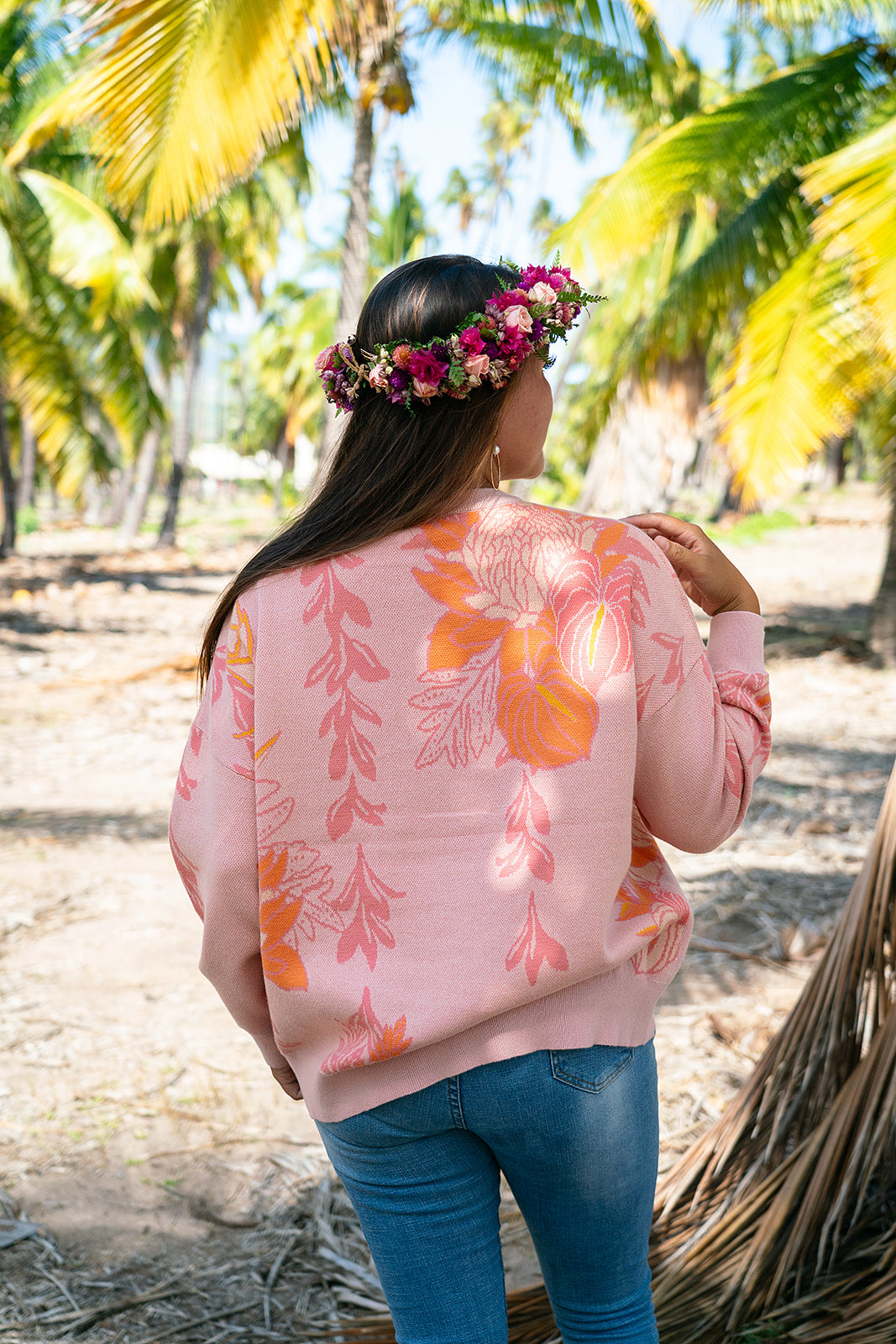 Knit Sweater - Apricot Luau