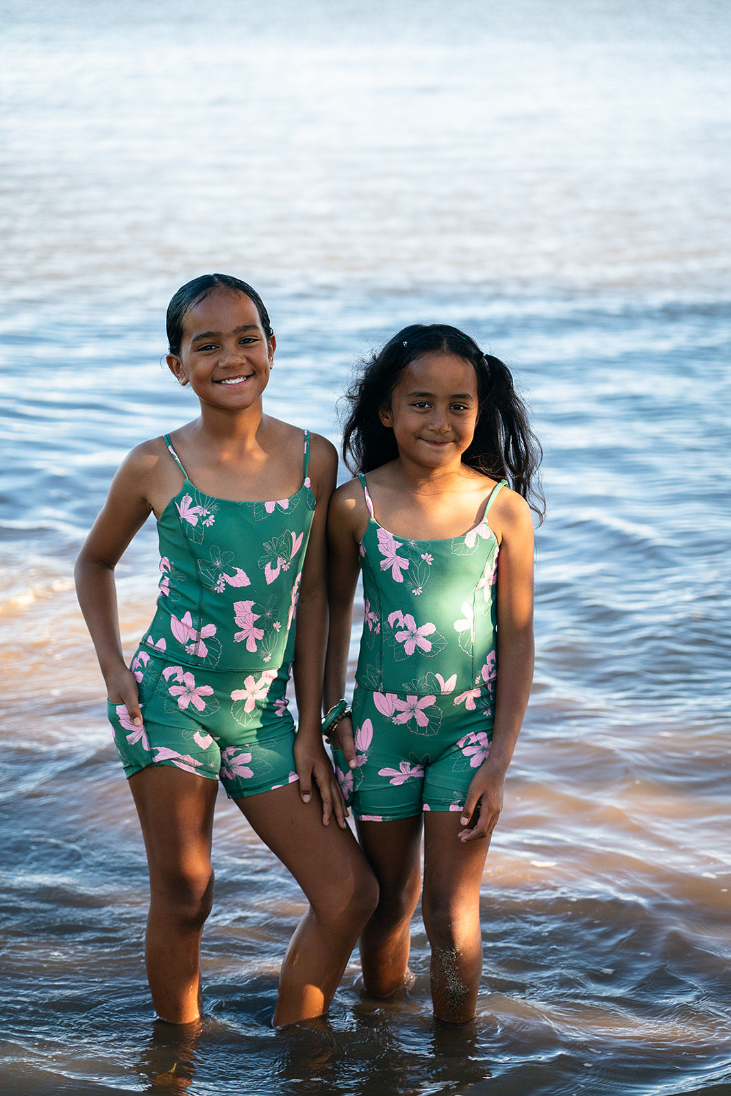 Girl’s Active Romper - Teal/Bubble Gum