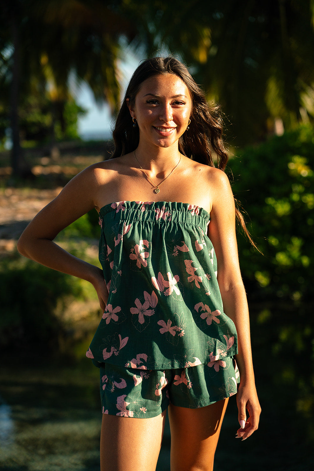 Tita Tube Top Set - Teal/Bubble Gum