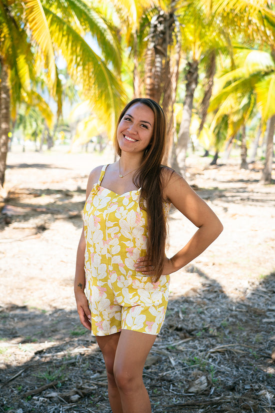 Kamakaipo Tie Overall - Lemon